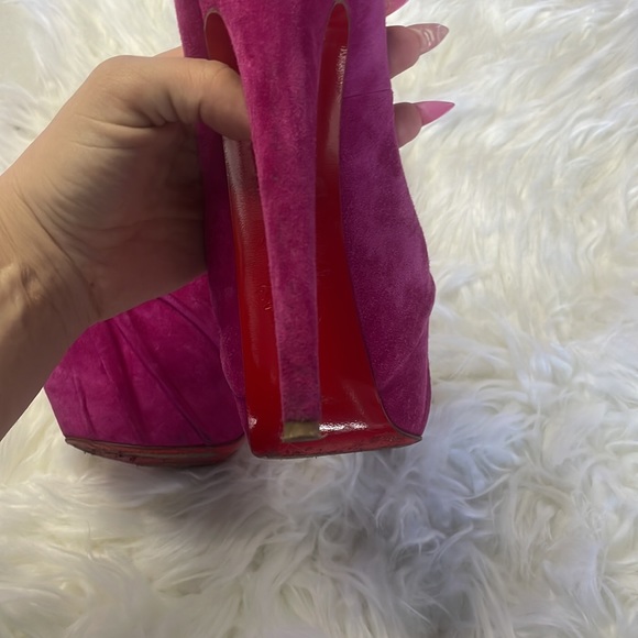 Christian Louboutin Suede Heels - Picture 11 of 15